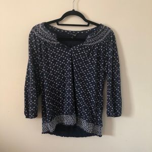 Navy blue blouse